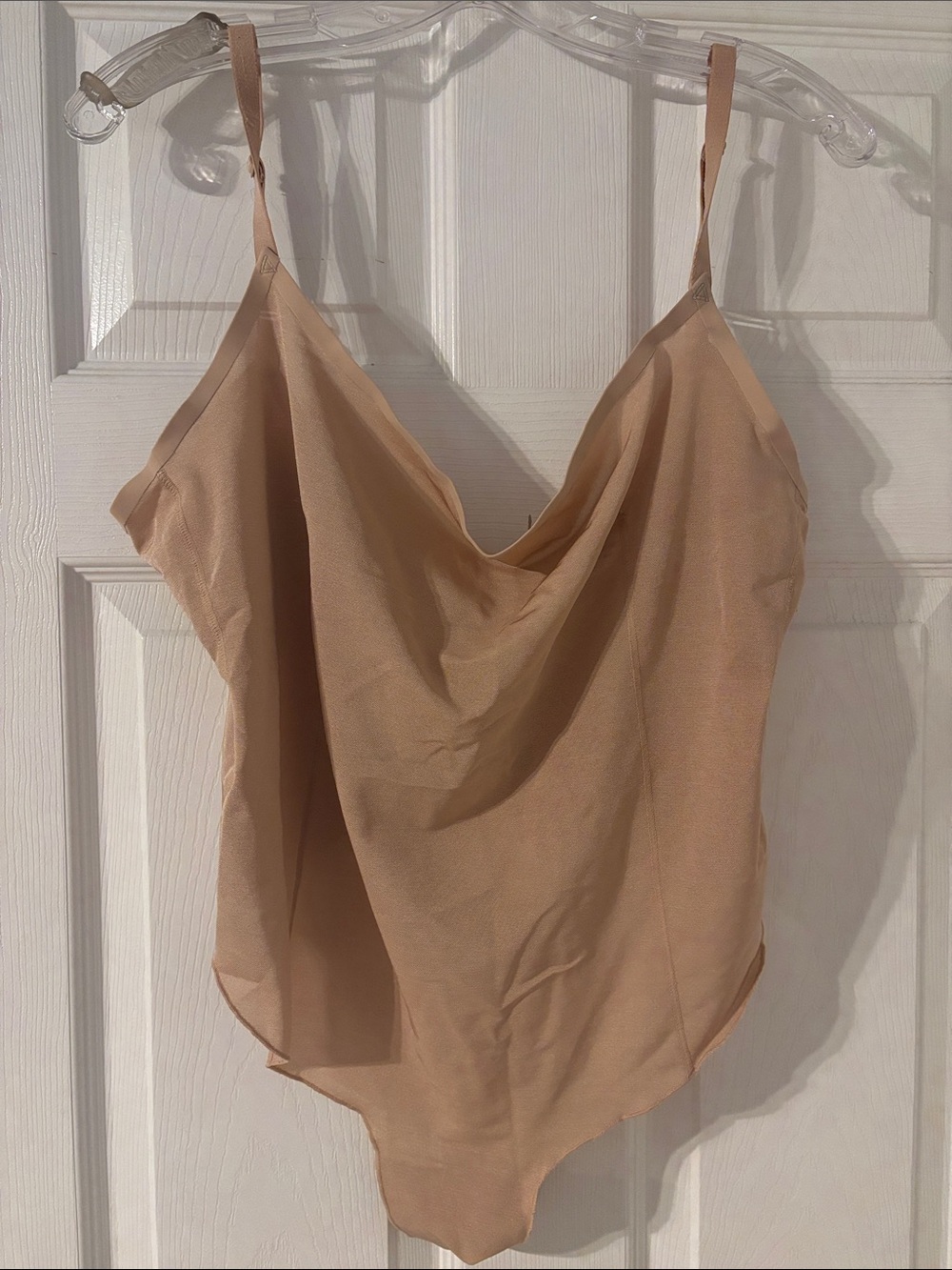 Skims Bodysuit Sheer Sculpt Shapeware light tan size 3X